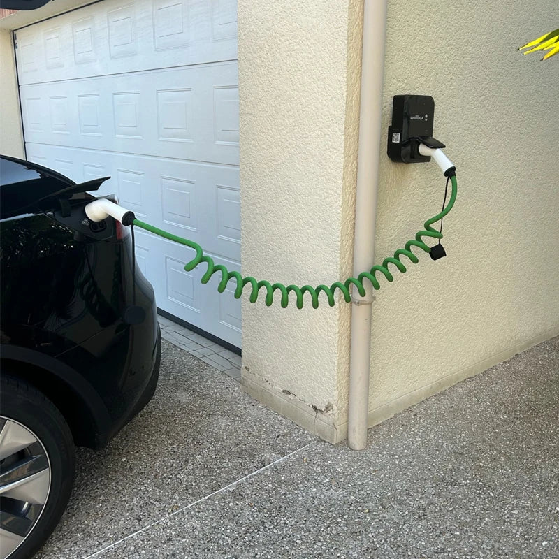 Câble enroulé en spirale pour voiture électrique, cable IEC 62196-2 type 2 32A