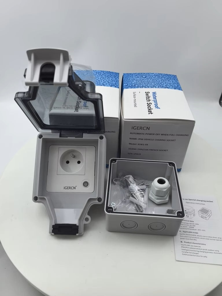 Pack Prise Renforcée + Disjoncteur Type A 20A - 3.7kW