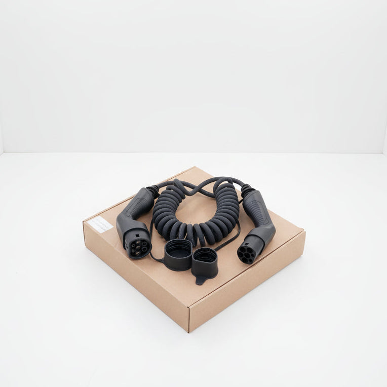 Cable de recharge spiralé type 2- type 2 mode 3 | 22kW