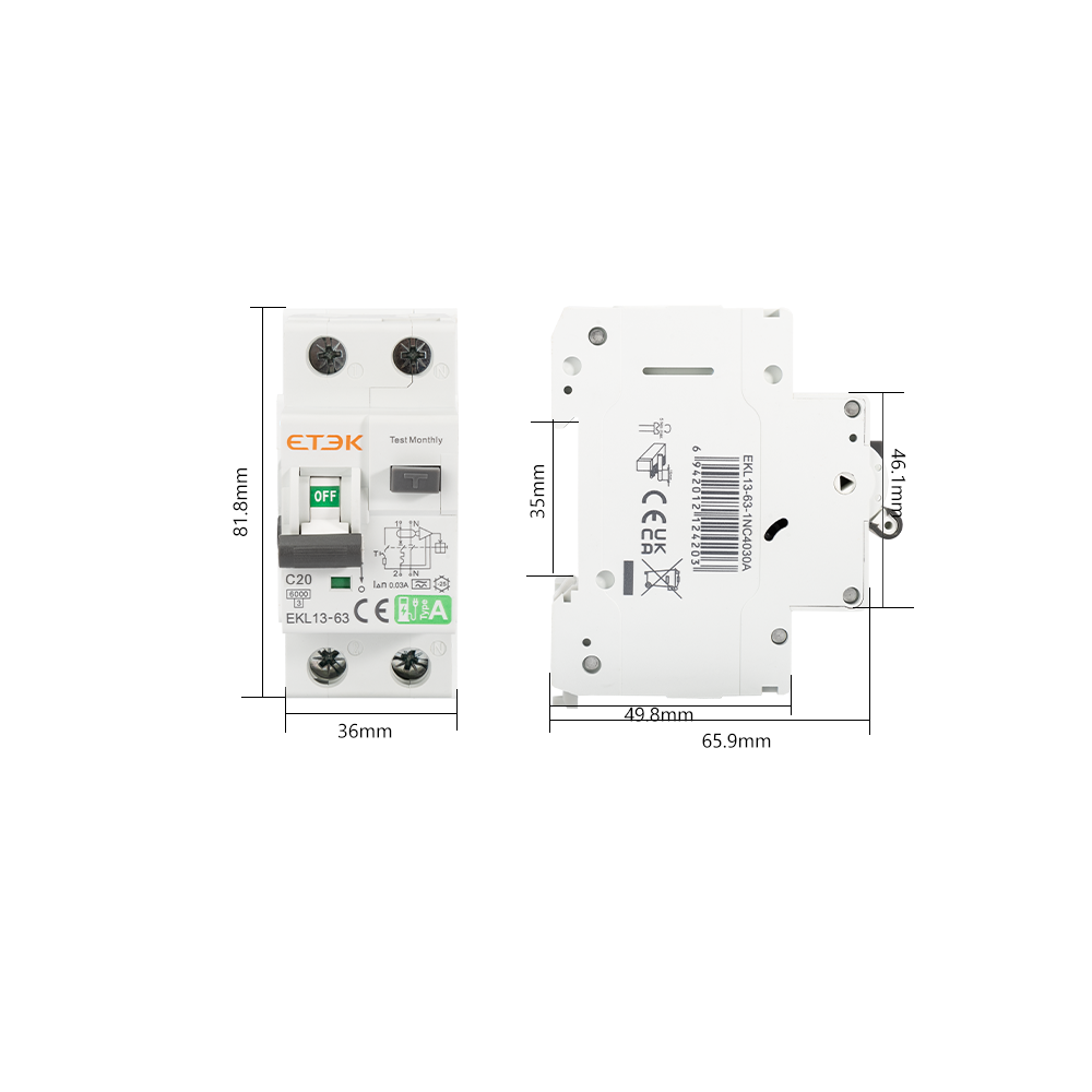 disjoncteur type A C20 30mA voiture électrique
